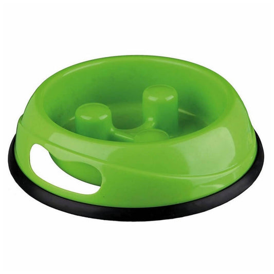 Pet Bowl Slow Feeder for Dogs & Cats - 900ml, Green
