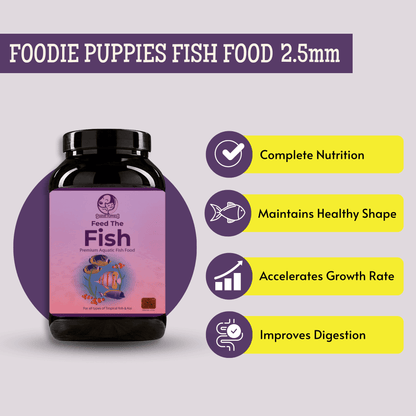 1Kg Fish Food 2.5mm Pellet, Nutritional & Optimal Growth