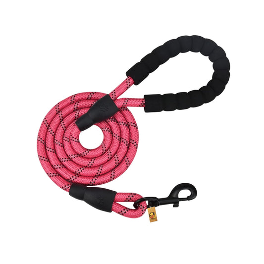 Reflective Snug Leash for Small to Medium Dogs, Pink