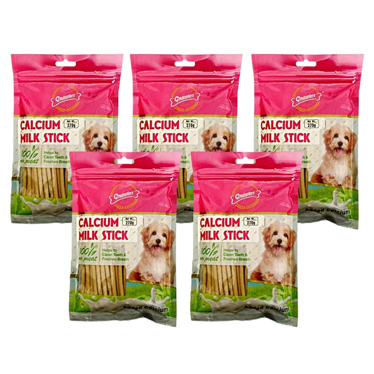 Gnawlers Calcium Milk Sticks Dog Treats, 270gm, Pack of 5