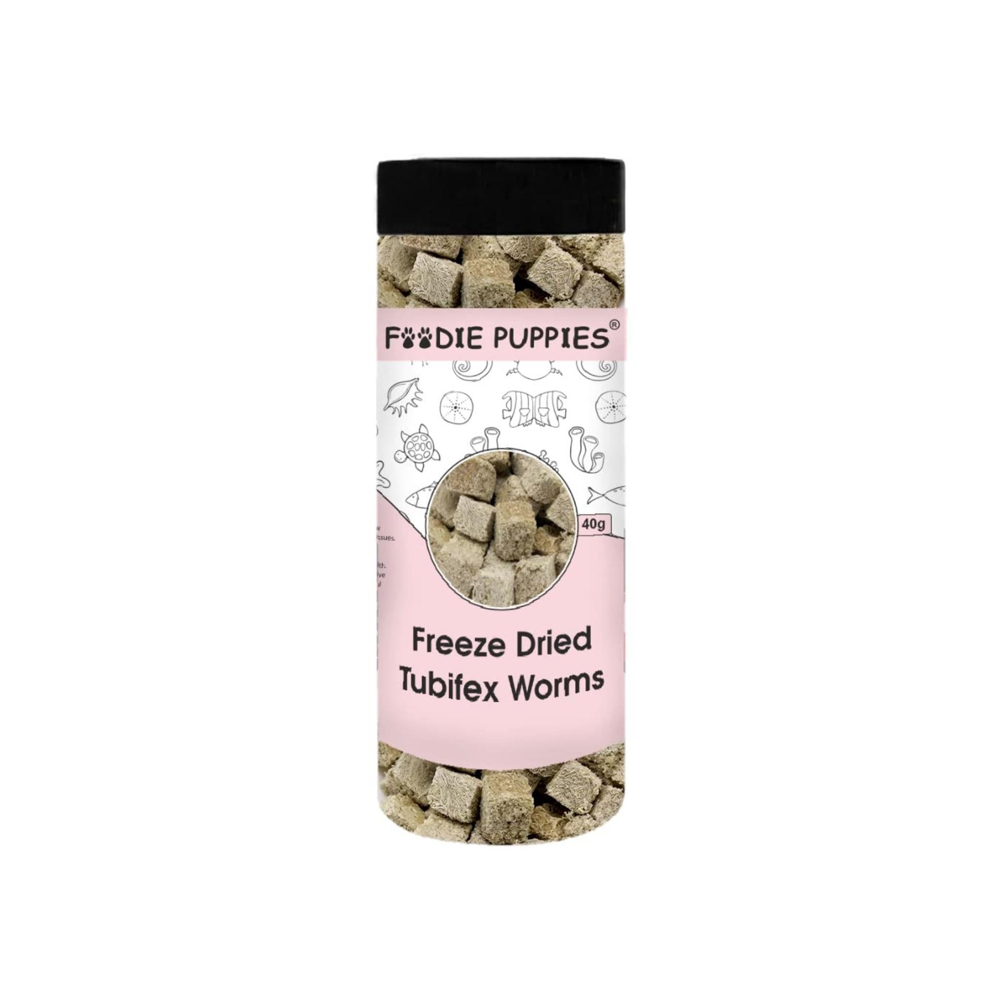 Freeze dried tubifex outlet worms