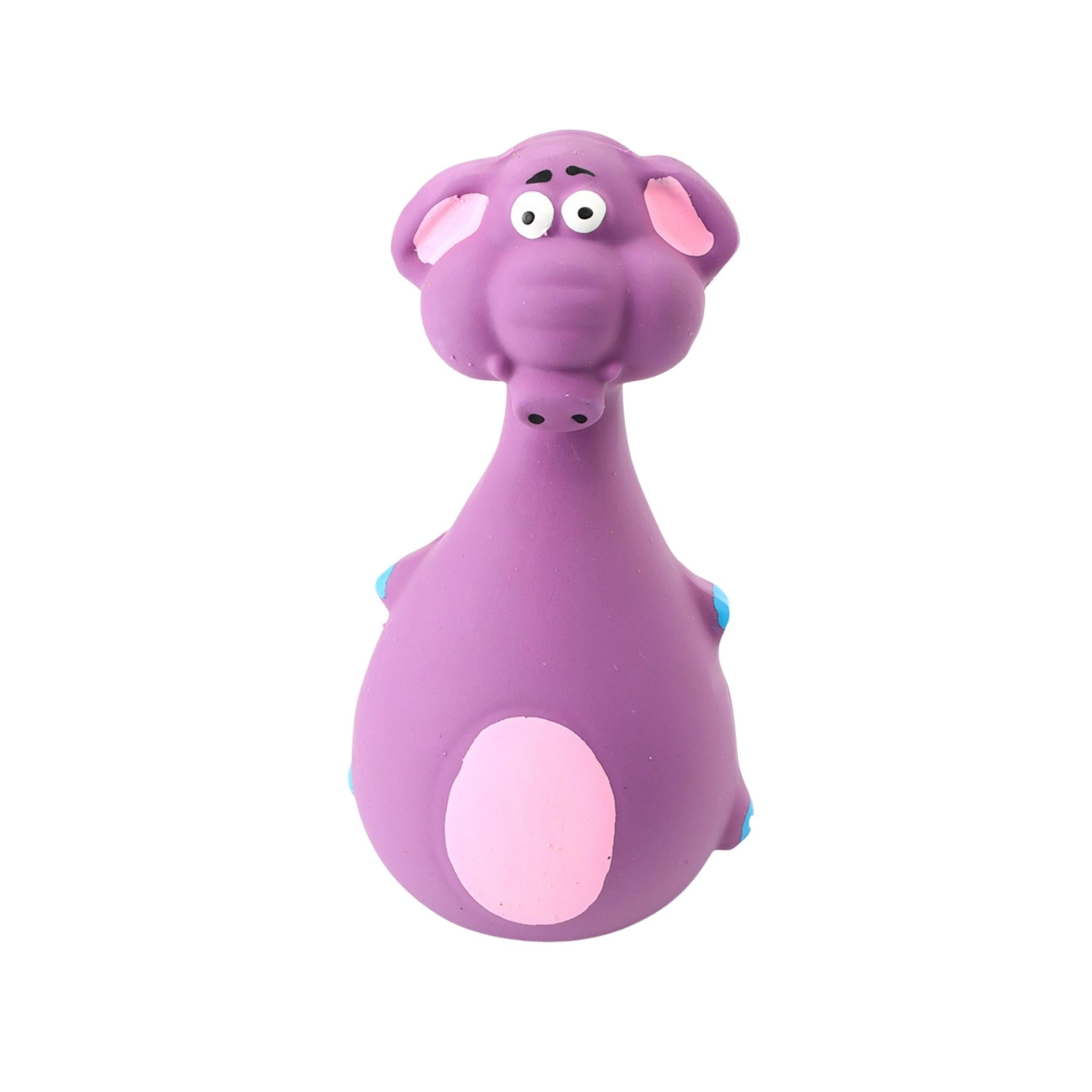 Pink elephant clearance squeaky dog toy