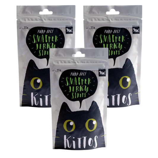 Kittos Snapper Jerky Strip Cat Treat - 35gm, Pack of 3