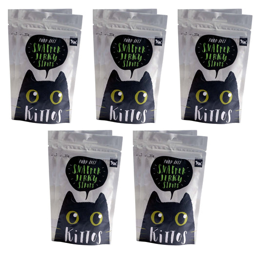 Kittos Snapper Jerky Strip Cat Treat - 35gm, Pack of 10