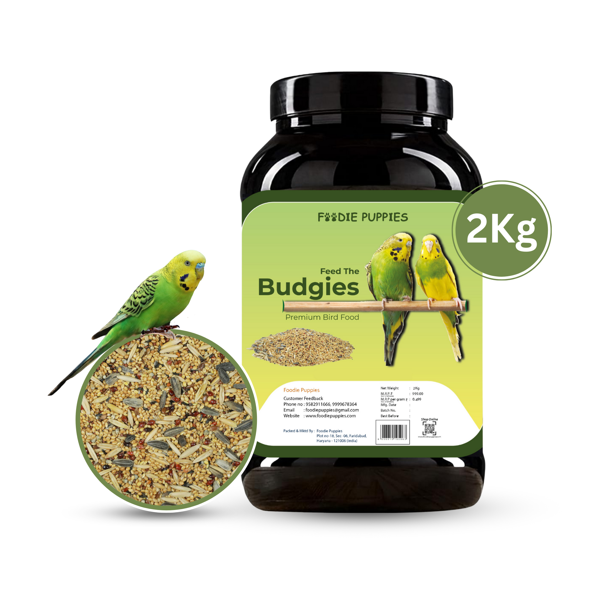 Budgies Mix Seeds - 2Kg Box | Premium Seeds for Birds – Foodie Puppies