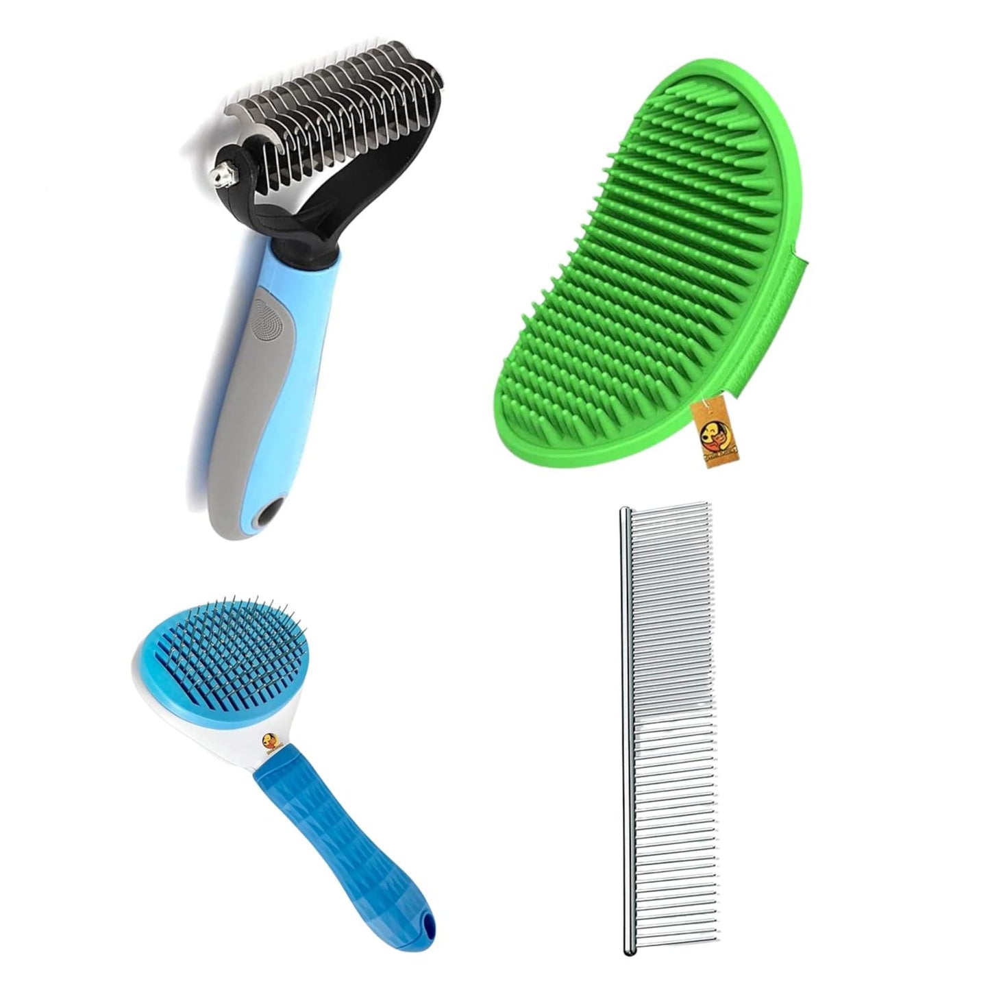 Pet 4-in-1 Grooming Kit for Dogs, Cats, and Puppies