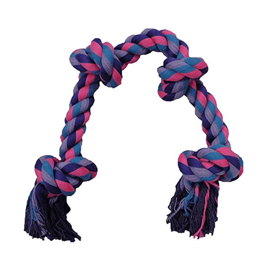 Durable 4 Knots Rope Chew for Dogs & Puppies