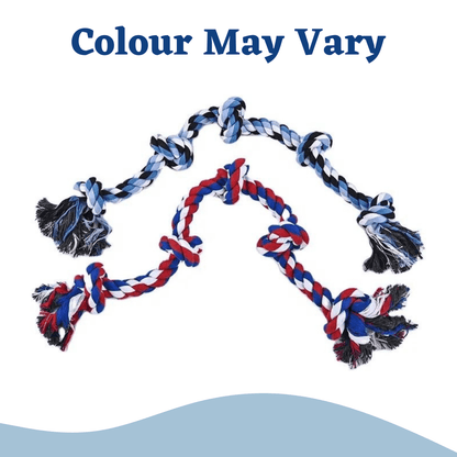 Durable 5 Knots Rope Chew for Dogs & Puppies