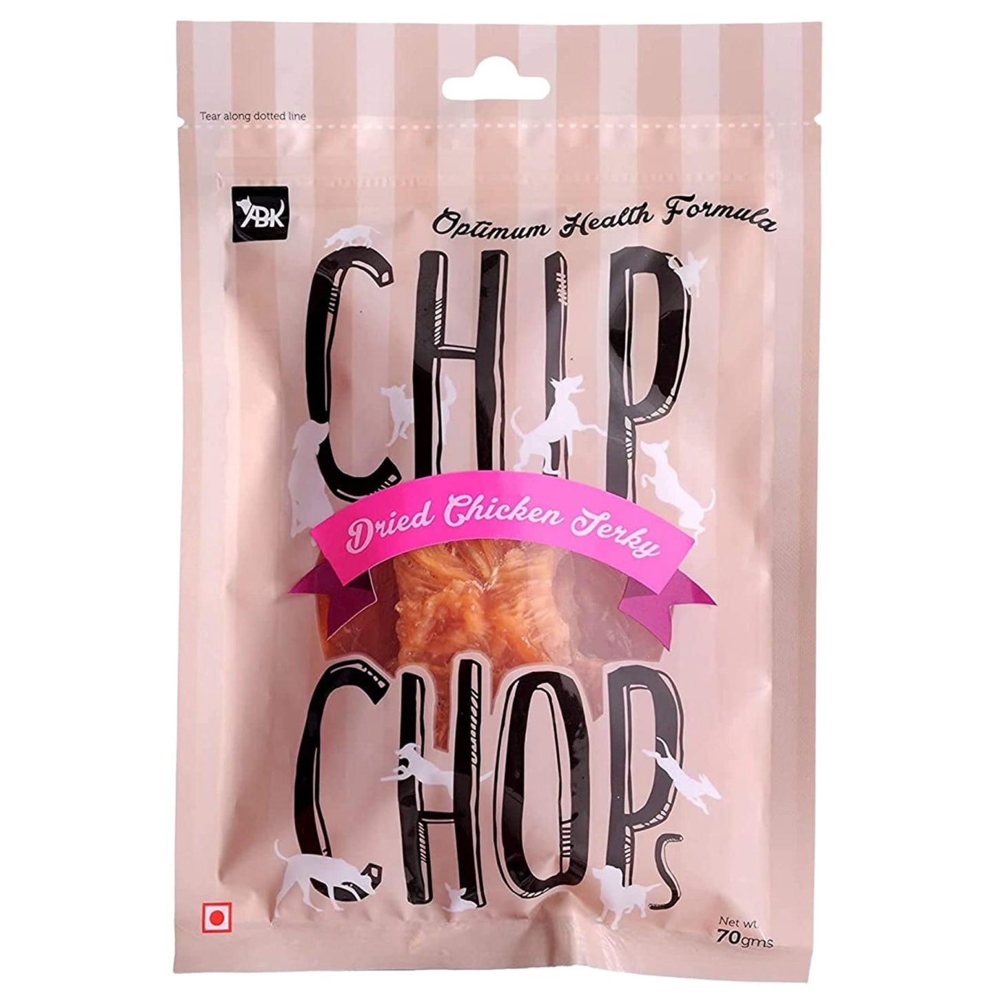 Chip Chops Dog Treats - Sun Dried Chicken Jerky (70gm)