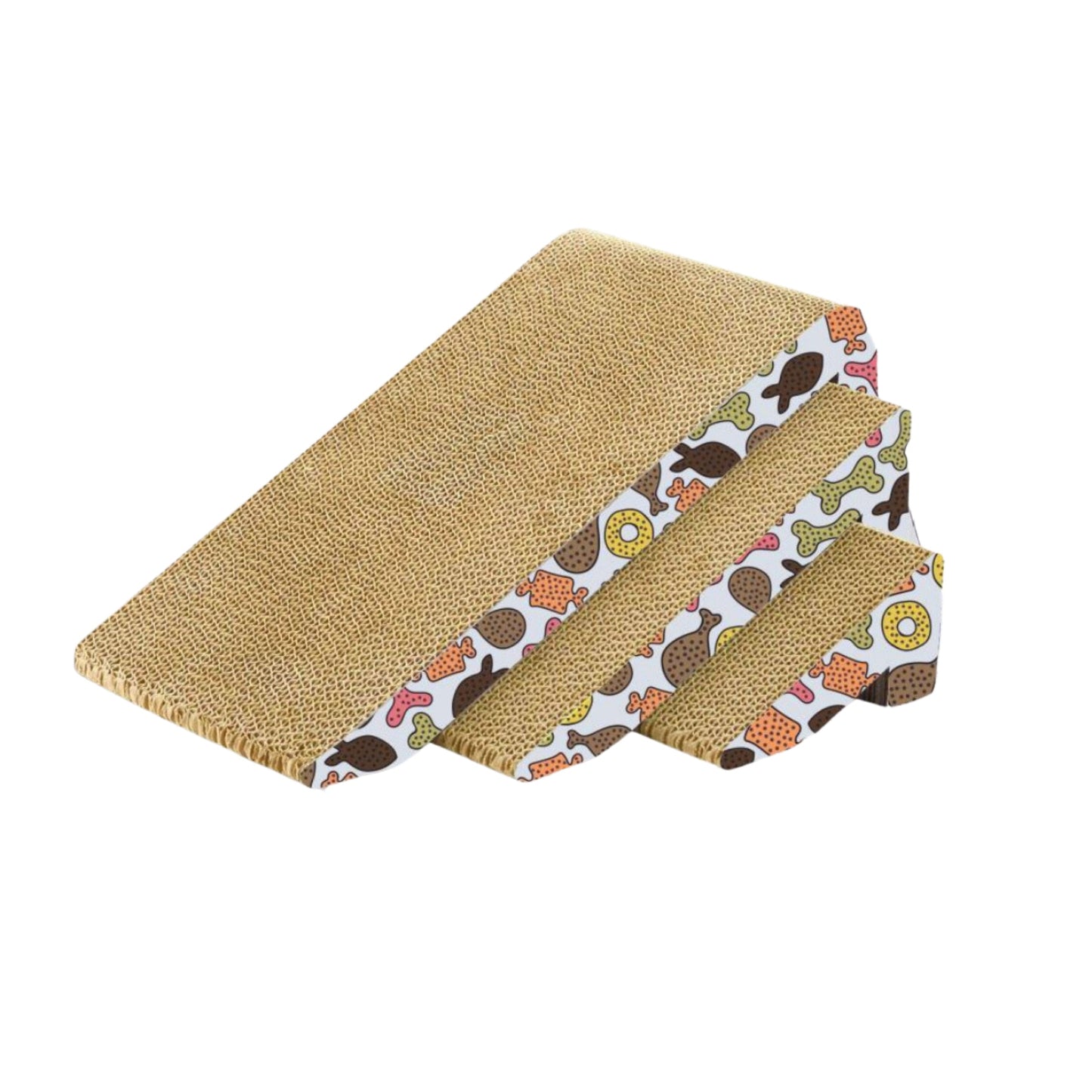 Corrugated Triangle Sliced Scratcher for Cats & Kittens