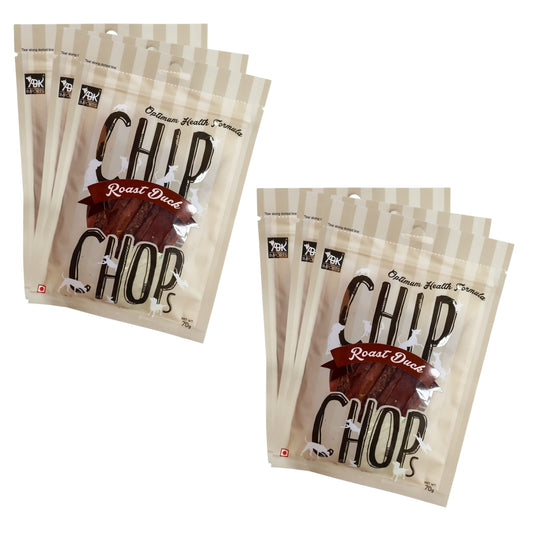 Chip Chops Dog Treats - Roast Duck Strips (70gm, Pack of 6)