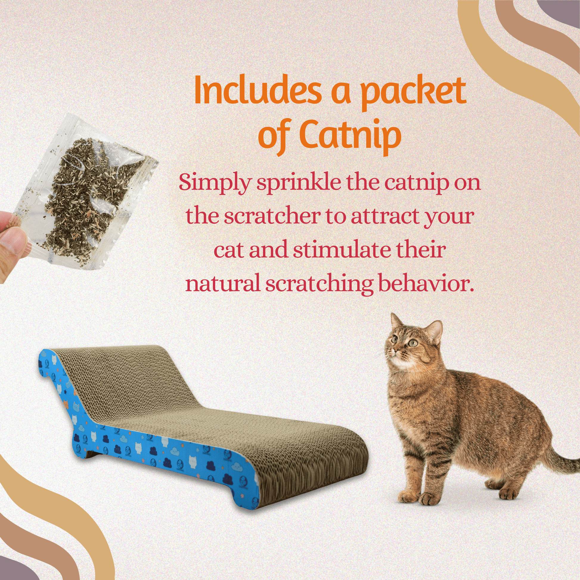 Cat scratcher with Catnip