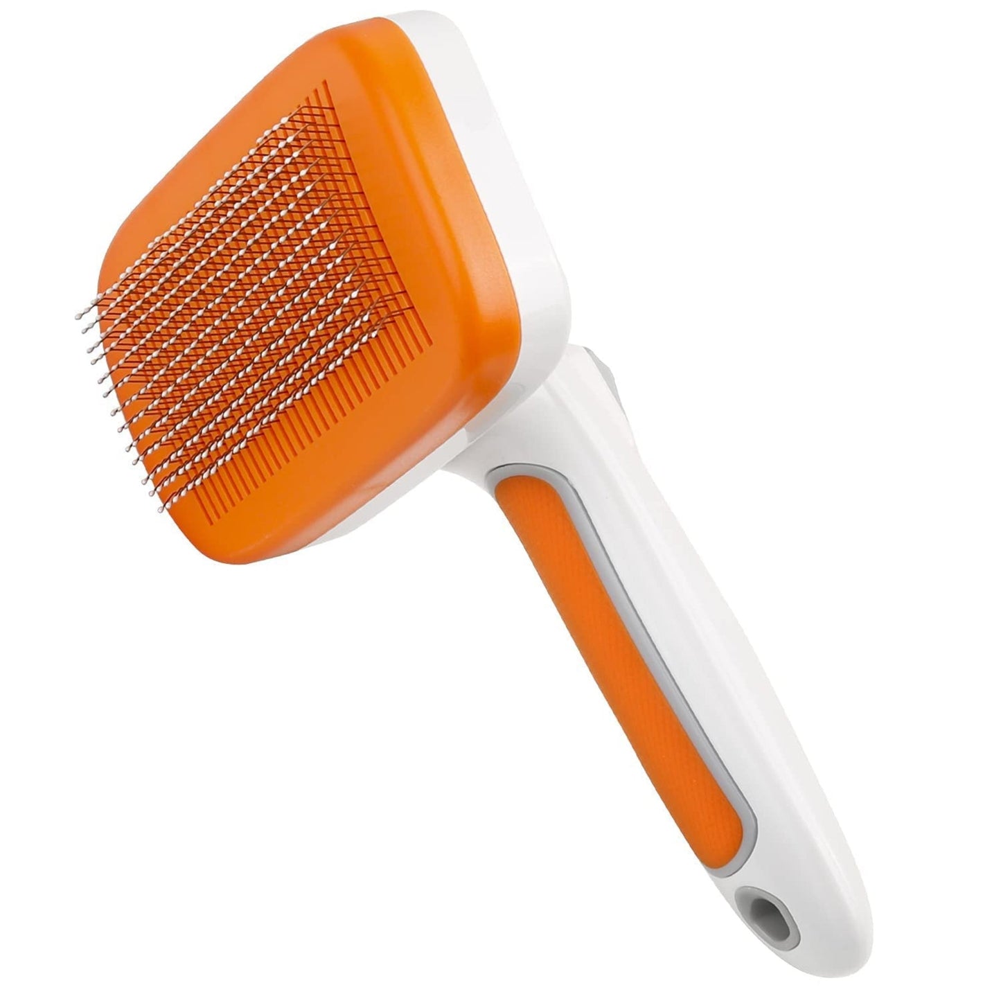 Orange Slicker Brush for Puppies, Dogs, & Cats - Large