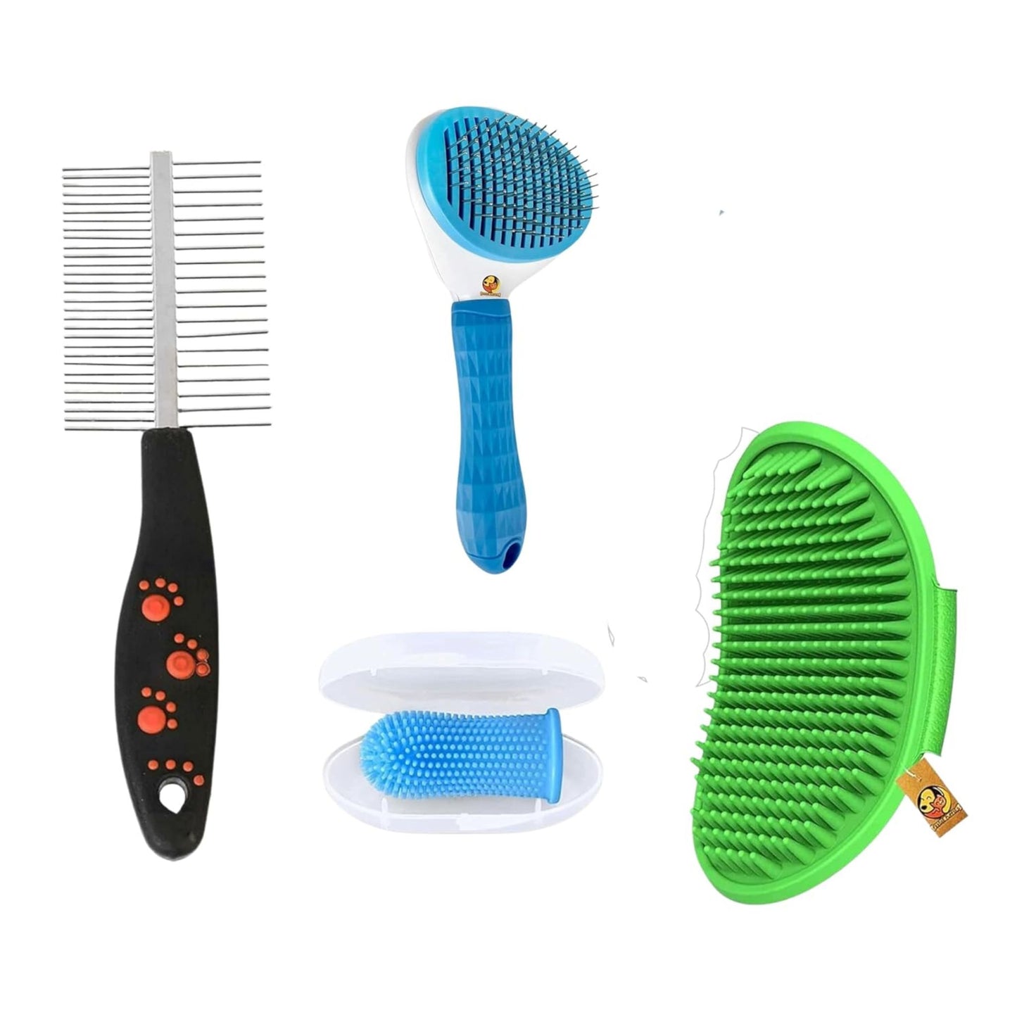 Pet 4-in-1 Grooming Combo for Dogs, Puppies & Cats