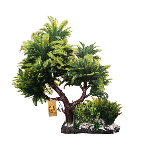 Aquarium Artificial Plastic Plant (Pine Coconut Tree)