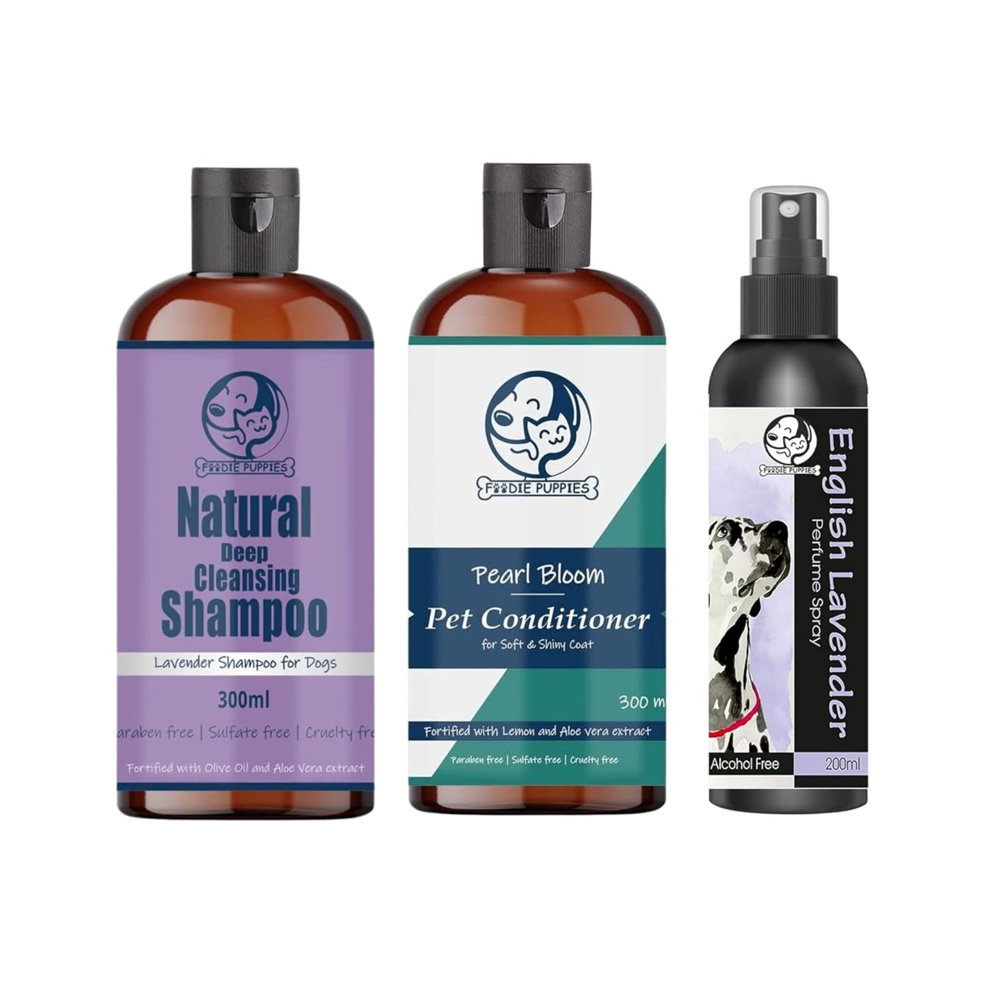 Pet Cleansing/Grooming Combo of Shampoo, Conditioner, & Perfume