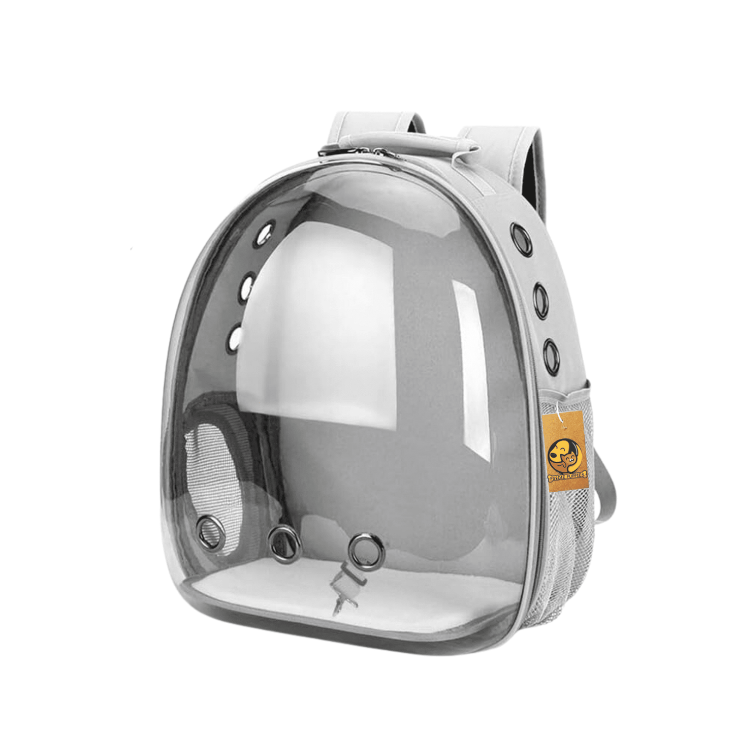 Transparent Travel Backpack for Puppies & Cats (Gray)