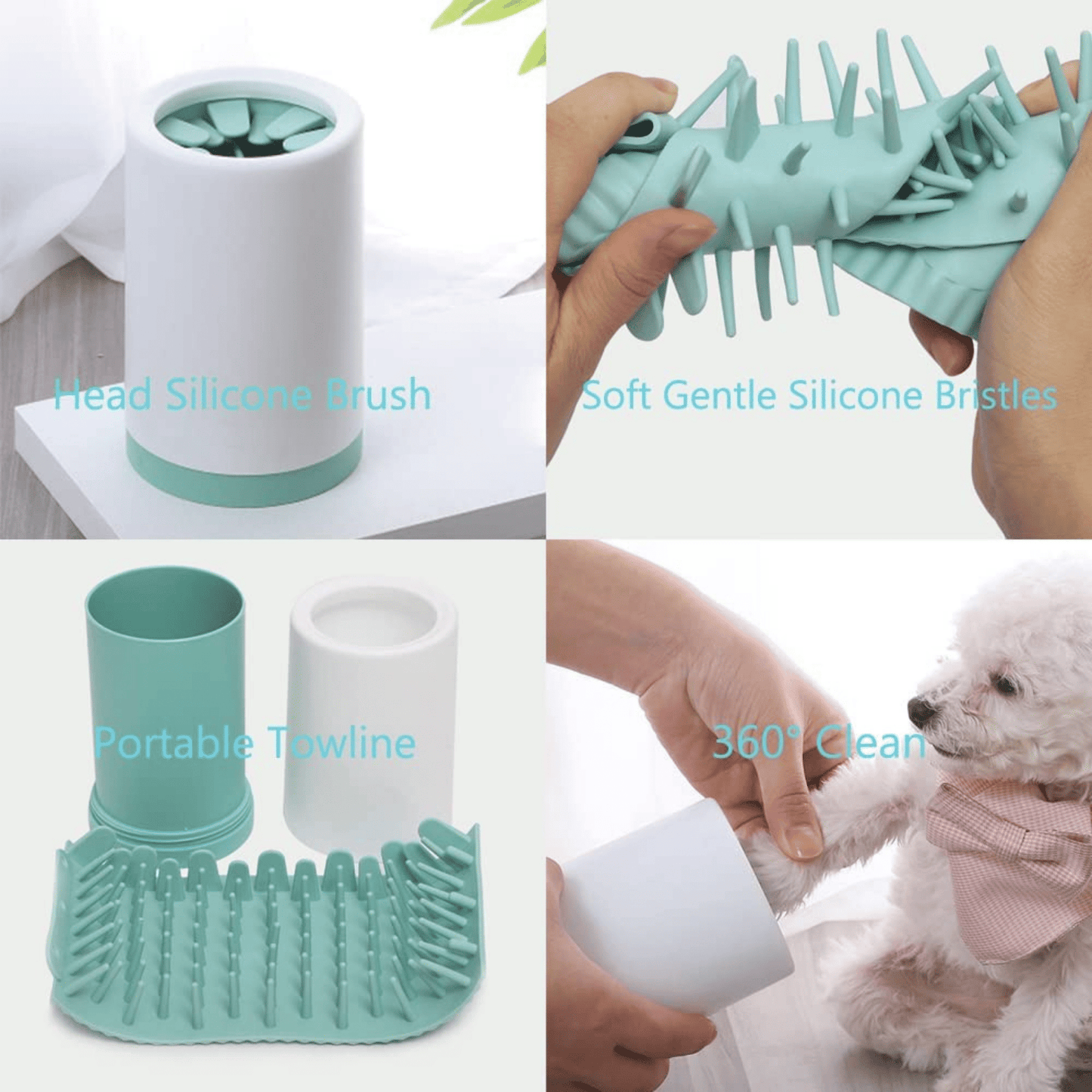 Portable Pet Foot Washing Cup - Medium (Color May Vary)