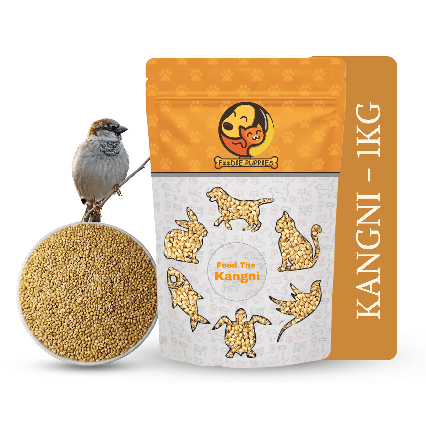 1 Kg Kangani Foxtail Millet Seeds | Premium Bird Food for Optimal Health