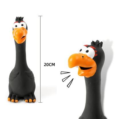 Latex Rubber Squeaky Dog Chew Toy - Black Eagle