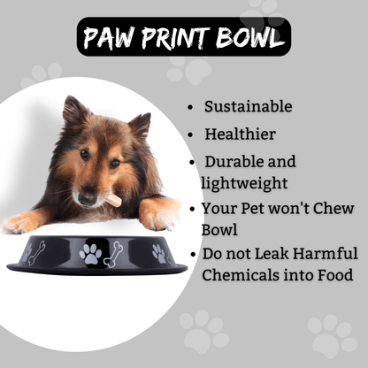 Steel water bowl for pets