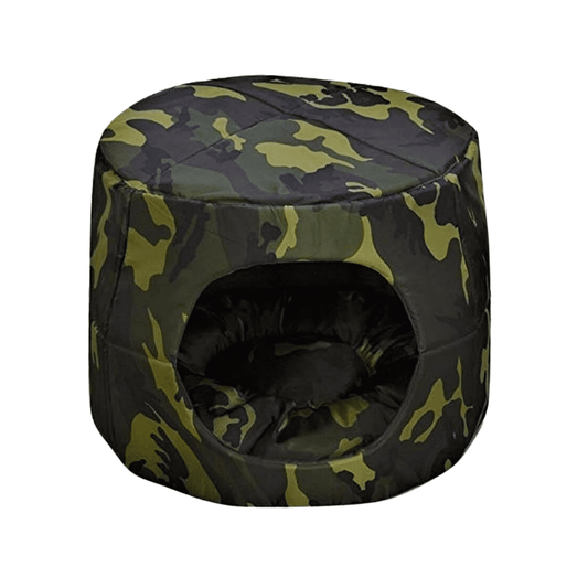 Foldable Army Print Den House for Puppies & Dogs (Large)