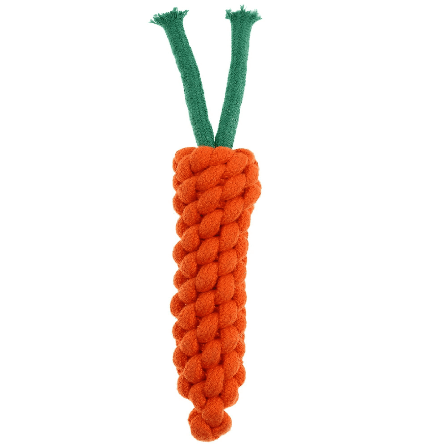 Durable Rope Chew Toy for Dogs & Puppies (Carrot-Shaped)