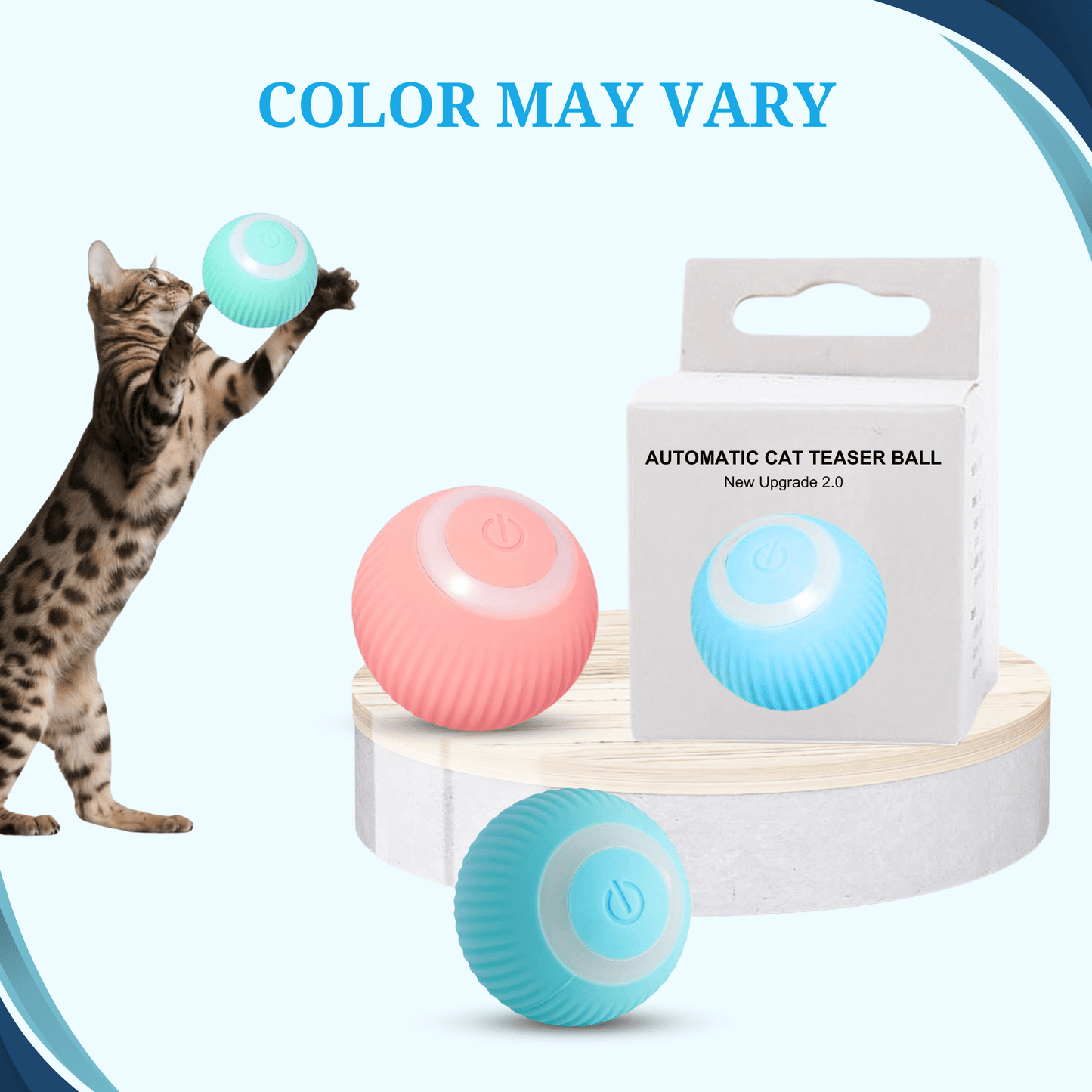 cat LED ball toy