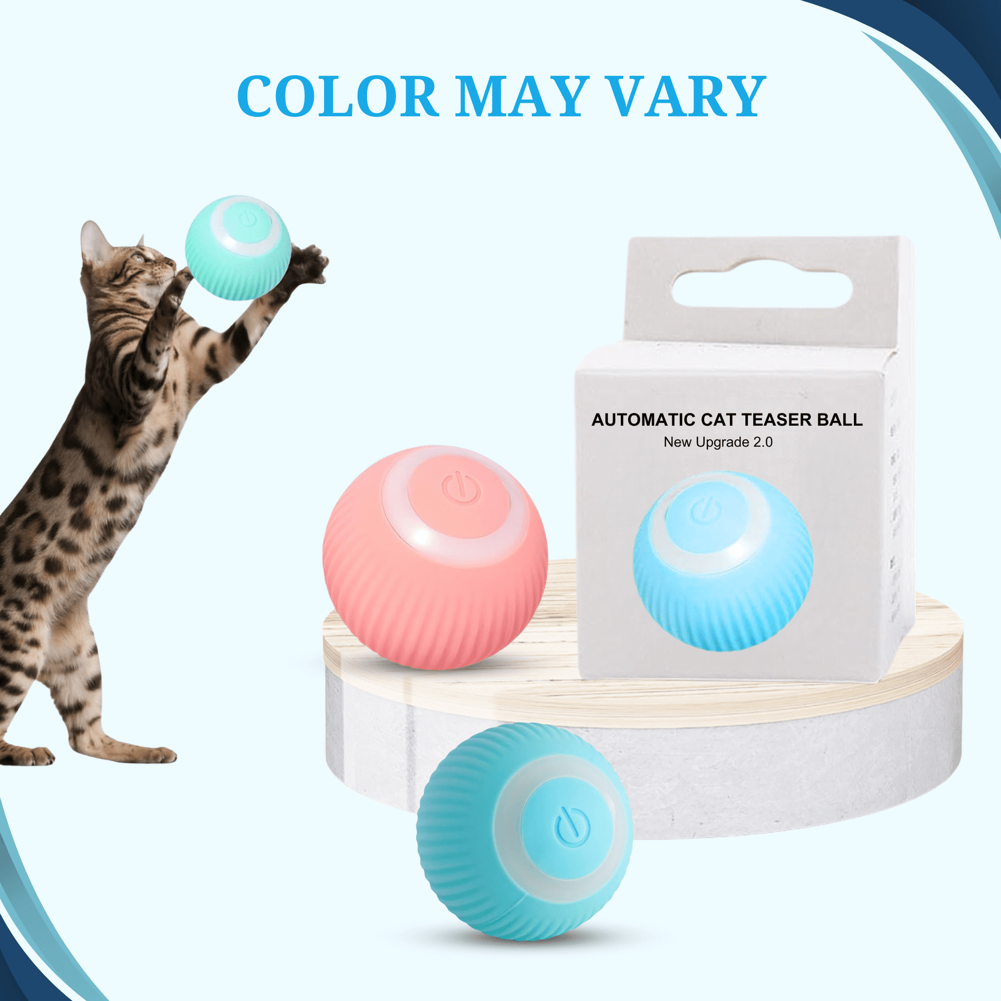 cat LED ball toy