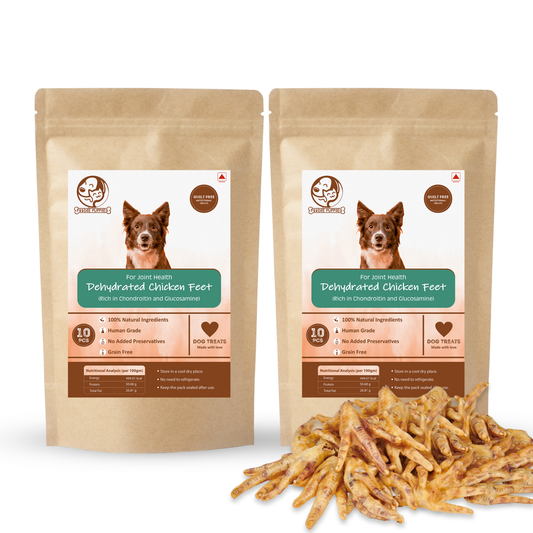 Chicken feet treat for dogs