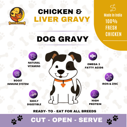 Chicken liver dog gravy