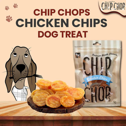 Chip Chops Dog Treats - Chicken Chips (70gm, Pack of 3)