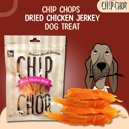 Chip Chops Dog Treats - Sun Dried Chicken Jerky (70gm, Pack of 4)