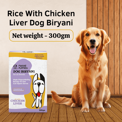 Chicken Liver Biryani (Pack of 2, 300g) Wet Meal for Dogs & Puppies