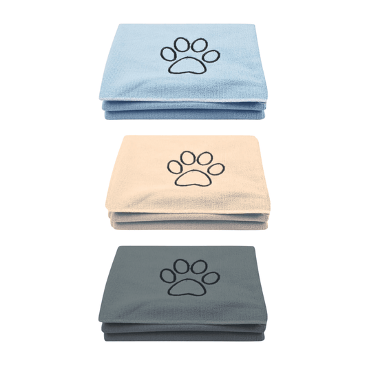 Dog Bathing Quick Drying Towel (60x115cm), Pack of 3