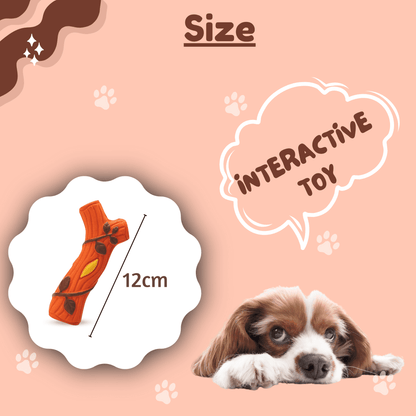 Latex Squeaky Toy for Dogs & Puppies - Branch, Small