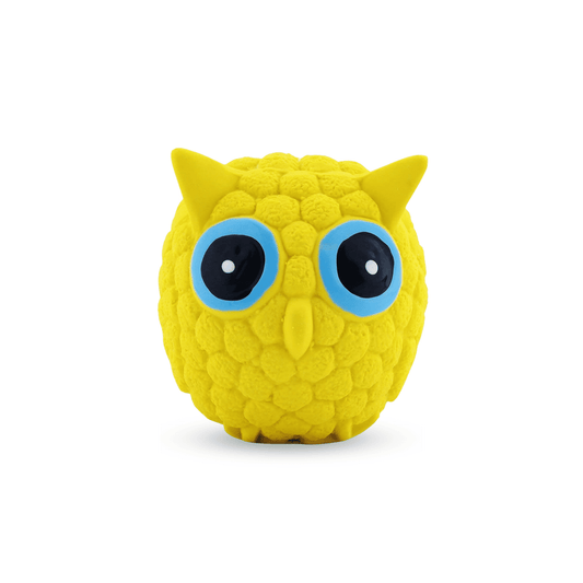 Latex Squeaky Toy for Dogs & Puppies - Owl, Small