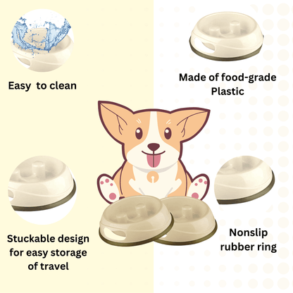 Fidget pet food bowl