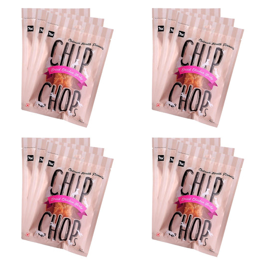 Chip Chops Dog Treats - Sun Dried Chicken Jerky (70gm, Pack of 12)