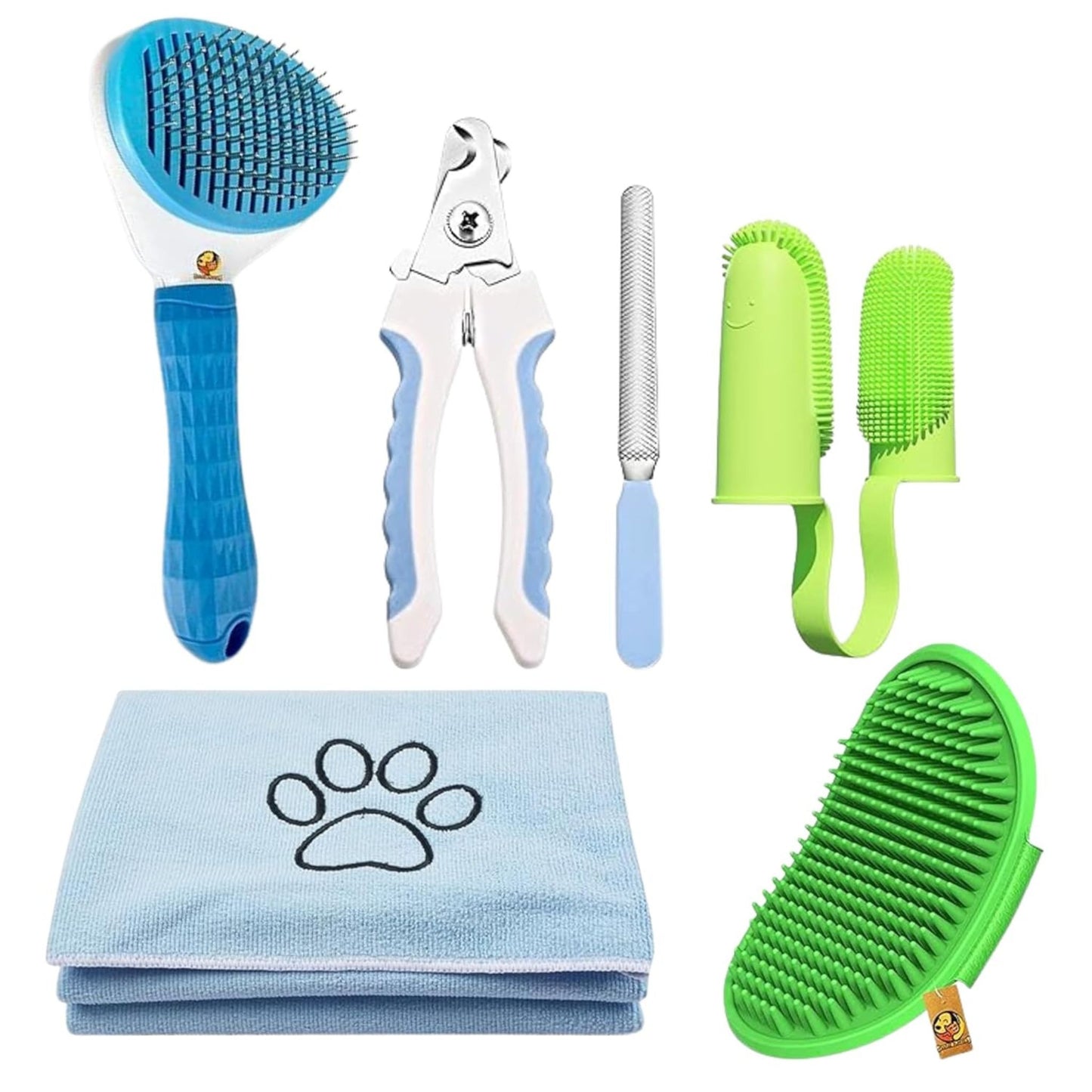 Pet 5-in-1 Grooming Combo for Dogs & Puppies