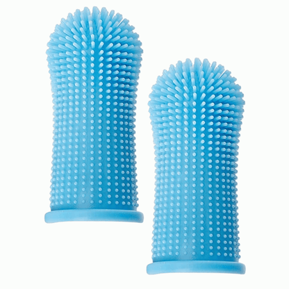 Silicone Finger Toothbrush for Dogs and Cats, Pack of 2