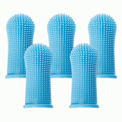 Silicone Finger Toothbrush for Dogs and Cats, Pack of 5