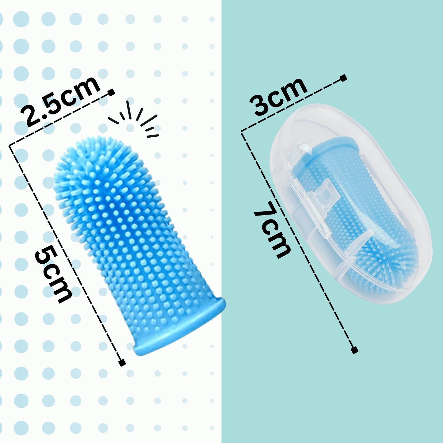 Silicone Finger Toothbrush for Dogs and Cats