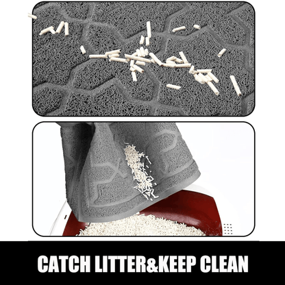 Easy clean cat litter mat