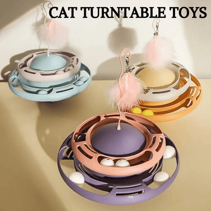 Interactive 3-Level Frenzy Tower Toy for Cats & Kittens