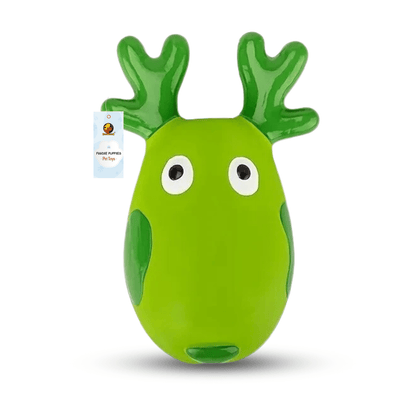 Green Deer Design Dog Toy