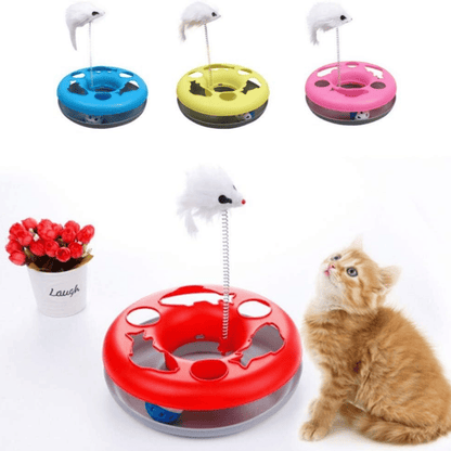 Cat Toy with Spinning Balls & Teaser for Cat & Kitten