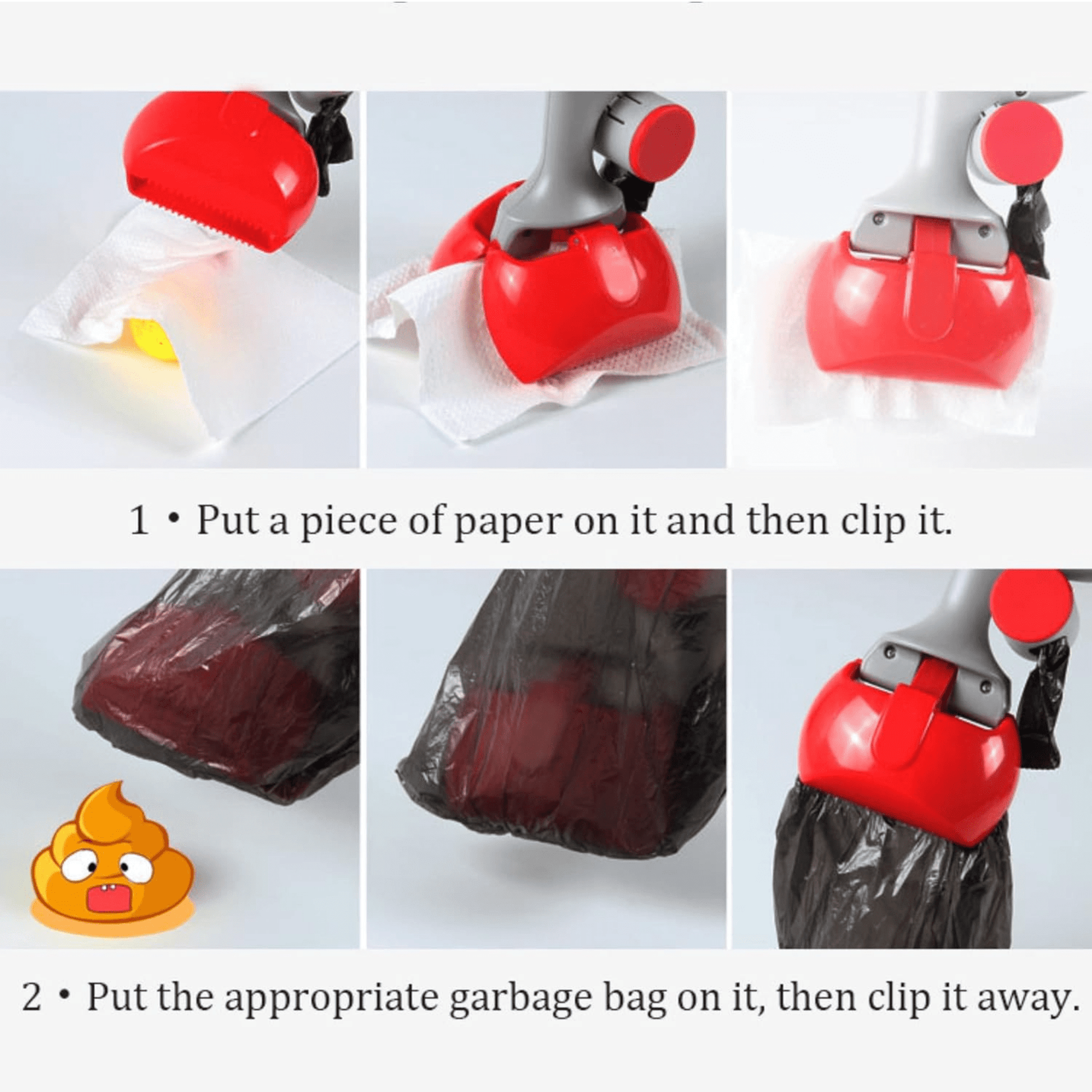 Pet waste scooper with bag