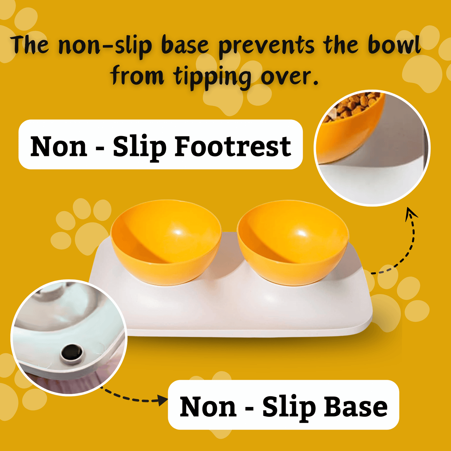 Non slip pet bowl