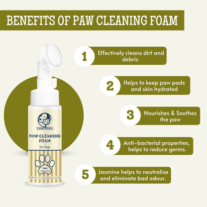 Dog Paw Cleaning Foam with Twilight Mist Fragrance - 150ml